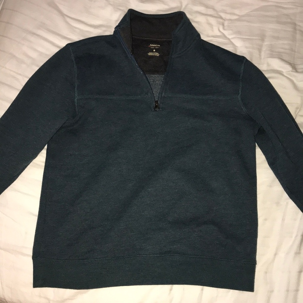 1/4 zip sweatshirt, size men’s small
